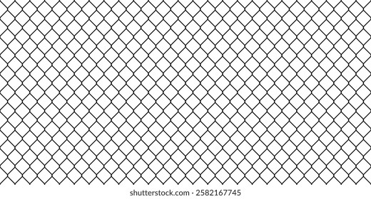 Seamless wire mesh pattern. Metal grid texture vector illustration. Industrial and construction design element isolated on white background.