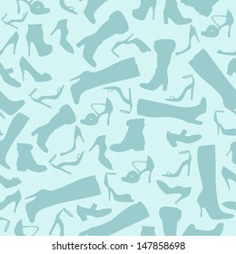 Seamless Womens Shoes Pattern