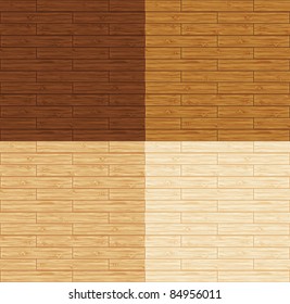 Seamless wood floor. 4 variations.