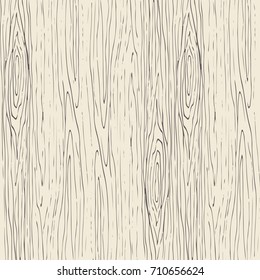 Seamless wood grain pattern. Wooden texture light beige and gray vector background.