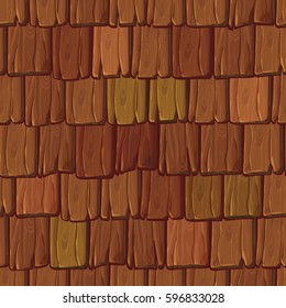 Seamless wood roof tiles