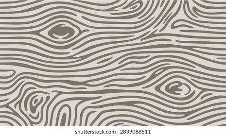 Seamless wood texture vector background featuring abstract wood grain and organic tree bark pattern lines