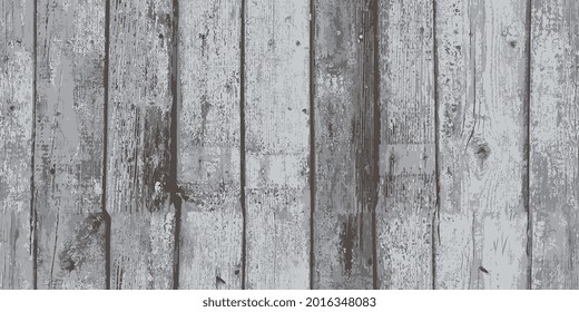 Seamless wood texture. Vintage seamless fence made of boards. Vector illustration eps-10