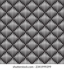 Seamless woodcut halftone line quilt texture