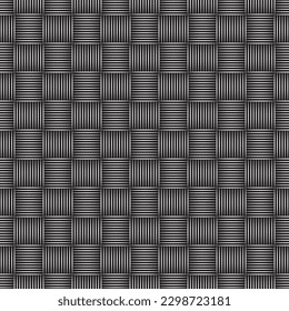 Seamless woodcut weave pattern background