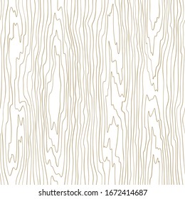 Seamless wooden pattern. Wood grain texture. Dense lines. Abstract background. Vector illustration