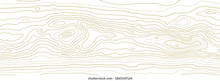 Seamless wooden pattern. Wood grain texture. Dense lines. Abstract white background. Vector illustration