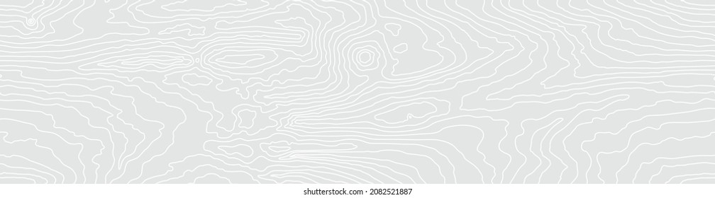 Seamless wooden pattern. Wood grain texture. Dense lines. Abstract white background. Vector illustration