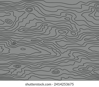 Seamless wooden pattern. Wood grain texture. Dense lines. Abstract gray background. Vector illustration