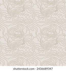 Seamless wooden pattern. Wood grain texture. Dense lines. Abstract white background with golden stripes. Vector illustration