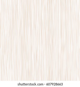 Seamless wooden pattern. Wood grain texture. Dense lines. Abstract background. Vector illustration