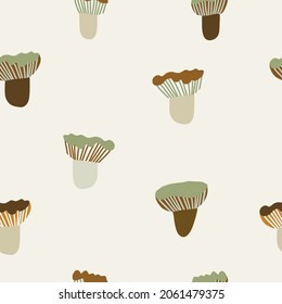 Seamless woodland pattern. Creative kids forest texture for fabric, wrapping, apparel, textile, wallpaper. Vector illustration
