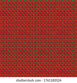 Seamless worm background. Pixel art worms. Vector picture.