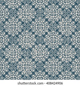 Seamless worn out antique background image of round cross kaleidoscope
