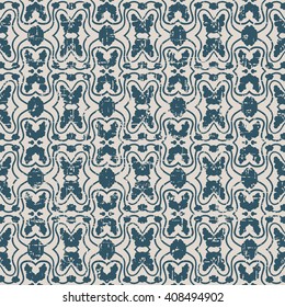 Seamless worn out antique background image of line curve geometry