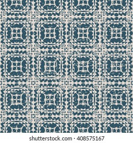 Seamless worn out antique background image of sawtooth round geometry