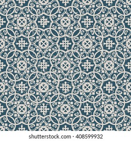 Seamless worn out antique background image of spiral round curve kaleidoscope