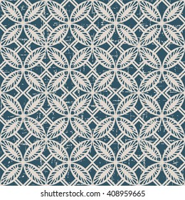 Seamless worn out antique background image of round square cross