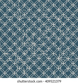 Seamless worn out antique background image of curve cross line