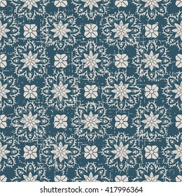 Seamless worn out vintage background 331_vintage cross flower kaleidoscope
