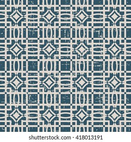 Seamless worn out vintage background 397_square round cross geometry frame
