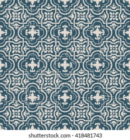 Seamless worn out vintage background 389_vintage curve cross geometry frame flower
