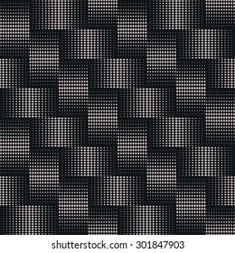 Seamless woven background of dots with metallic effect