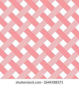 Padrão tecido sem costura rosa claro e rosa escuro no fundo branco, para papel de parede, tecido, papel de embrulho