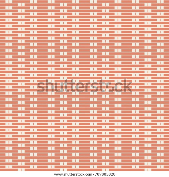 Seamless Woven Pattern Vector Line Design Stock Vector Royalty