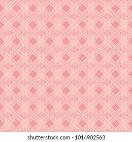 Seamless woven pattern vector. Plaid design light pink on pink. Design print for textile, fabric, wallpaper, background.