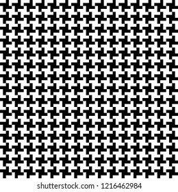 Seamless woven stripes lattice pattern. Modern stylish texture. Repeating abstract background with interlacing lines. Simple monochrome grid