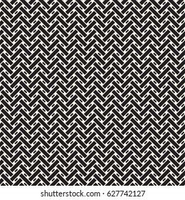 Seamless woven stripes lattice pattern. Modern stylish texture. Repeating abstract background with interlacing lines. Simple monochrome grid