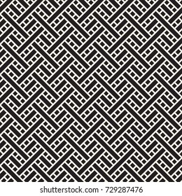 Seamless woven stripes lattice pattern. Modern stylish texture. Repeating abstract background with interlacing lines. Simple grid
