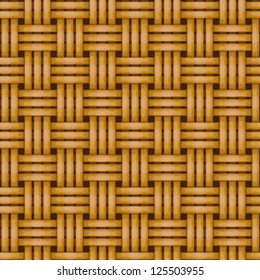 seamless woven wicker rail fence background
