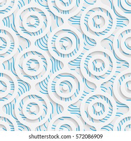 Seamless Wrapping Pattern. Abstract Tracery Background. Modern Stylish Wallpaper. 3d Delicate Design
