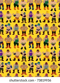 seamless wrestler pattern