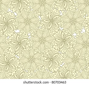 seamless yellow background of beautiful flowers