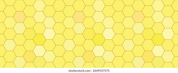 padrão de pente de abelha amarelo sem costura hexagonal background.eps