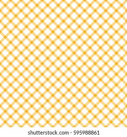 seamless yellow colored checkered table cloth pattern for background design