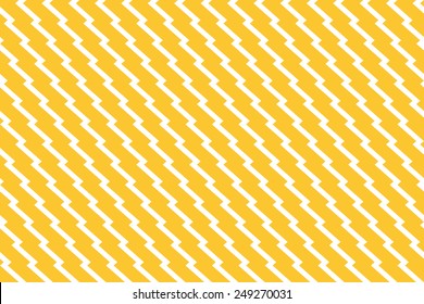 Seamless yellow diagonal zigzag pattern vector