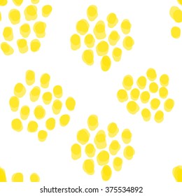 seamless yellow dots 