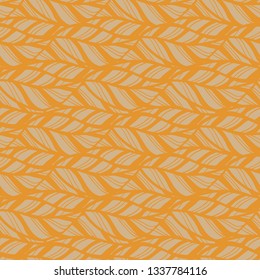 seamless yellow floral abstract pattern
