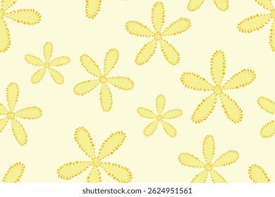 Un patrón floral amarillo sin fisuras