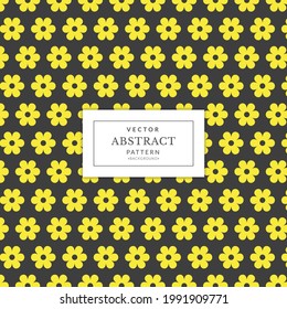 Seamless yellow floral pattern. Floral seamless pattern with abstract  flowers, endless texture. Vector illustration for wedding invitations, wallpaper, textile, wrapping paper