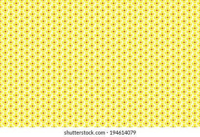 Seamless yellow flower pattern