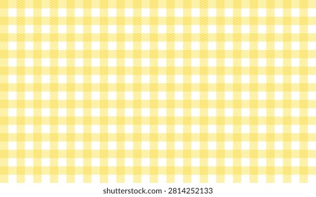 seamless yellow gingham pattern vector illustration for textile design and bright classic style background projects
