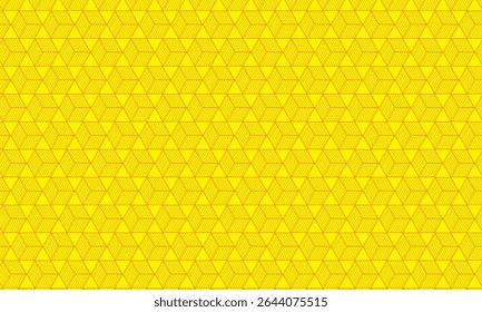 Seamless Yellow Honeycomb Pattern with Hexagon Texture and Sweet Beehive Design