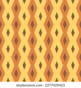 seamless yellow, orange and brown diamond pattern for wallpapers, backgrounds and Indonesian batik cloth motifs