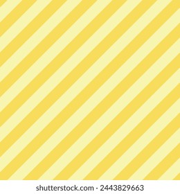Seamless Yellow Pastel color Striped Background 45-degree