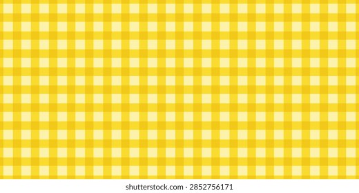 Seamless yellow plaid pattern with a simple retro style, creating a cheerful desktop wallpaper and versatile background for modern digital spaces.